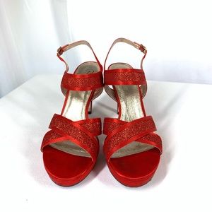 Women's Sparkly Red High Heels